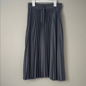 Like New! Lattelier Gray Accordion Pleated Midi Skirt in Size M